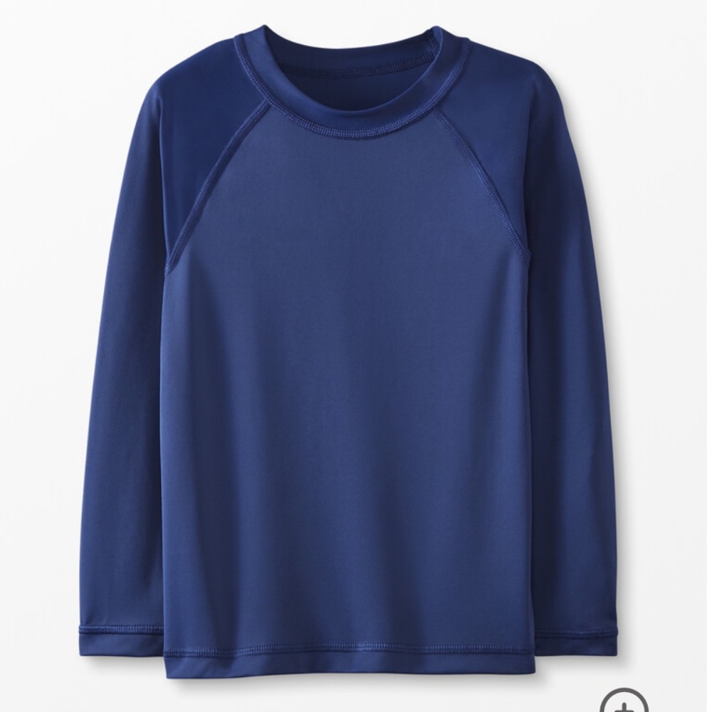 NWT Hanna Andersson navy long sleeve rash guard, 90/3T